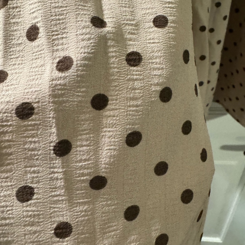 White birch polka dot dress with shorts size small